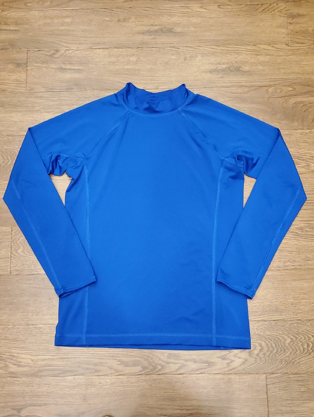 Lands' End Kids Long Sleeve UPF 50 Rashguard - Royal Blue Size L 10-12